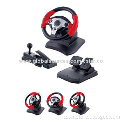 90° Car Game Steering Wheel for PS2/PS3/PC Video GameNew
